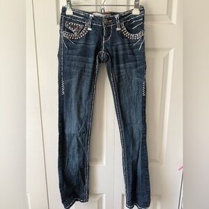 Studded Dark Blue Laguna Beach Women's Skinny Jeans size 26